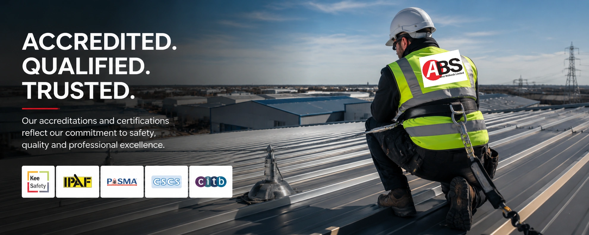 Industrial roofing accreditations – ABS West Midlands Limited
