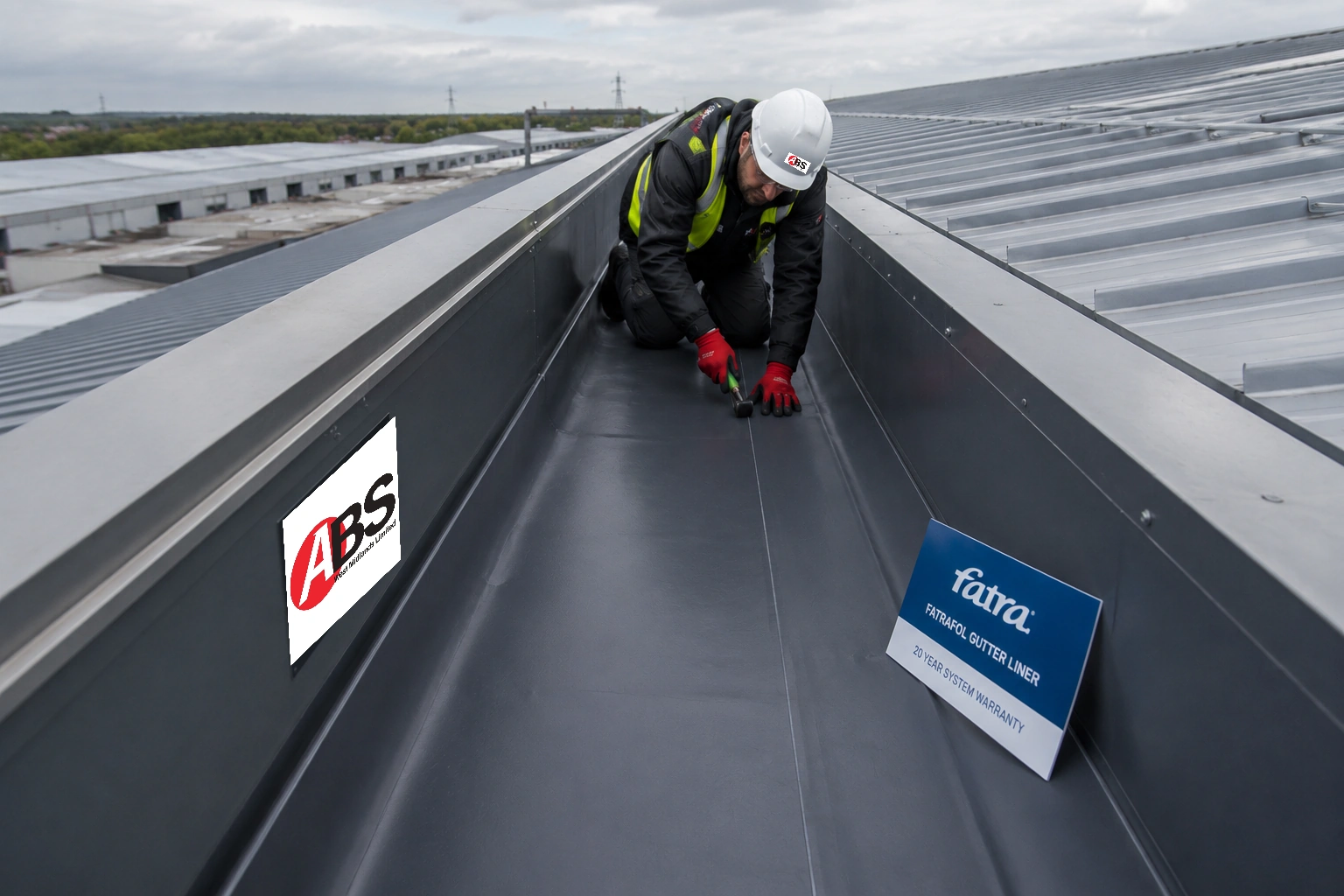 Industrial gutter maintenance and lining – ABS West Midlands Limited