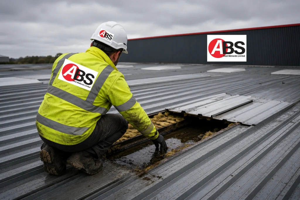 Industrial roof leak investigation – ABS West Midlands Limited